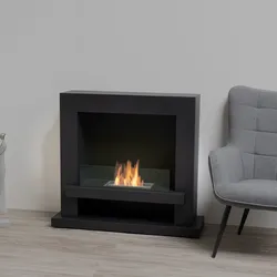 Moritz Ethanol Kamin freistehend Standkamin I 100 x 90 x 31 cm Raumteiler I 1,5 Liter Brenner I Bioethanol Kamin I Bio Ethanol Kaminofen Indoor