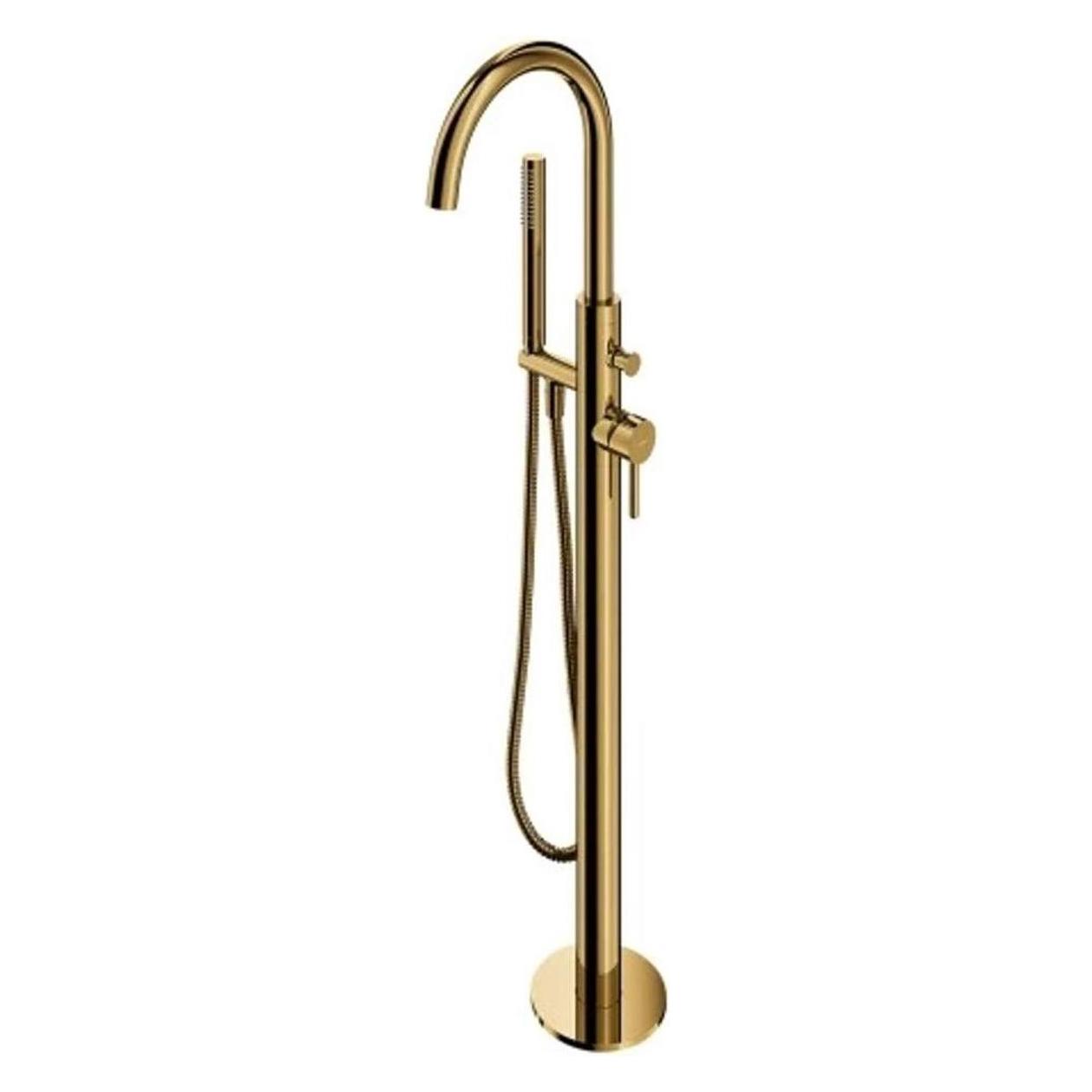 Omnires Y freistehende goldene Wannen- und Duscharmatur (61830464)