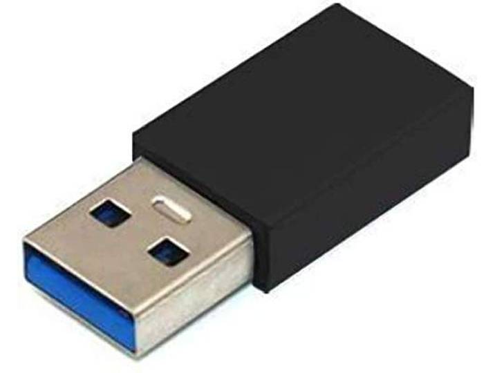 Microconnect USB3.0ACF USB 3.0 A USB 3.1 C Zwart kabeladapter/verloopstukje