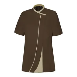 Damen Kochhemd "GINSENG" - 3XL - schokolade