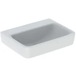 Geberit Renova Plan Handwaschbecken 501631001 50x38cm, ohne Hahnloch, ohne Überlauf, weiß