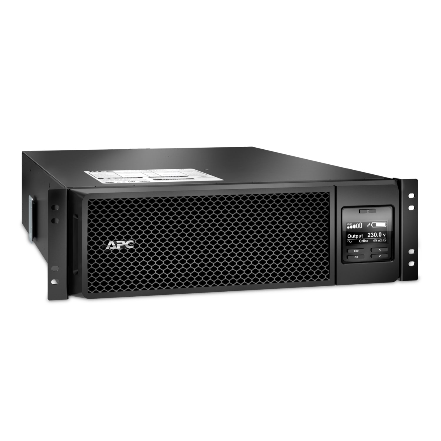 APC Smart UPS SRT SRT5KRMXLI, 5000VA, Rack, 4x C19, 6x C13, Überspannungsschutz