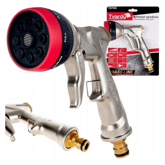 Tvardy Pistolet ogrodowy 8-funkcji BRASS-LINE (10) (5901477195266)