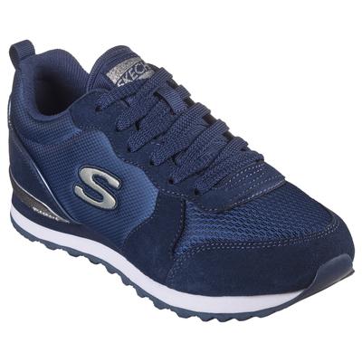 Skechers "OG 85 - GOLDN GURL" Schnürschuh, Original-Retro-Jogginschuh mit Air-Cooled Memory Foam