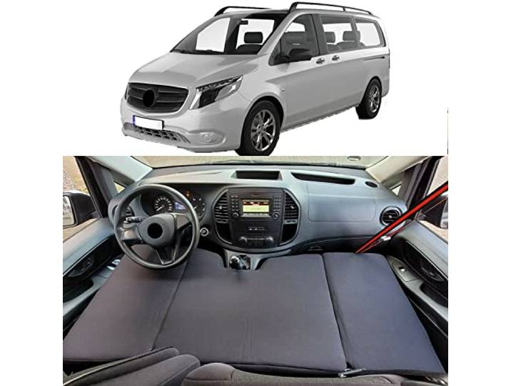 BREMER SITZBEZÜGE Camper-Bett Kinderbett Fahrerhausbett kompatibel mit Mercedes Vito V eVito EQV W447 2014 Wohnmobil zubehör Wohnmobilbett Camping Camper Zubehör