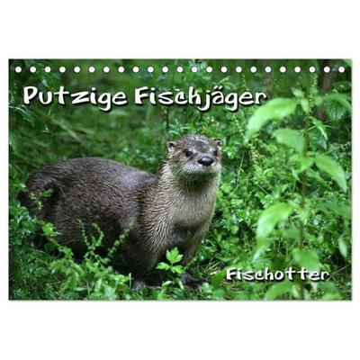Putzige Fischjäger (Tischkalender 2026 DIN A5 quer), CALVENDO Monatskalender