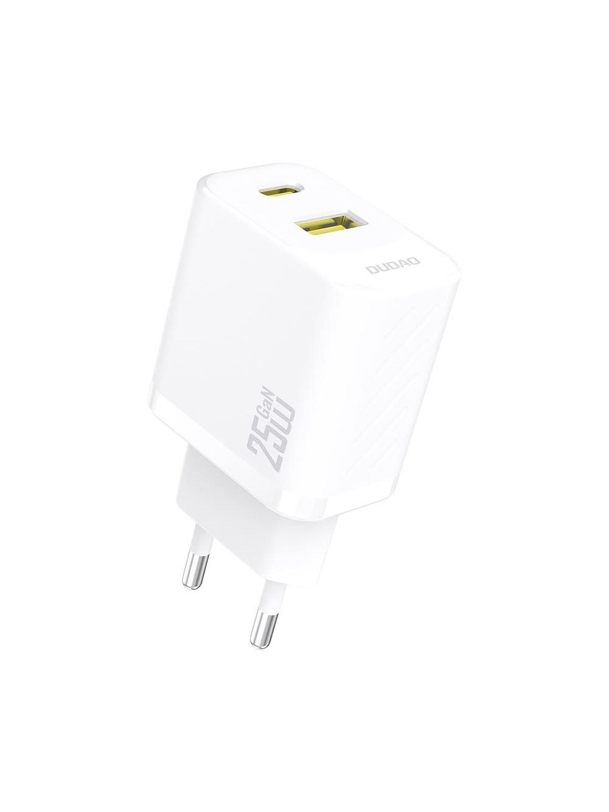Dudao A26T GaN 25W USB-A USB-C Charger - White
