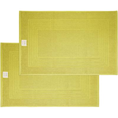 Hotelmatte DYCKHOFF "Nature", grün (kiwi), H:3mm, Baumwolle, Badematten, Hotelmatte, 2 teilig