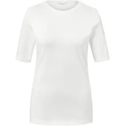 Tchibo - Basic Halbarmshirt - Damen - Gr. M - weiß