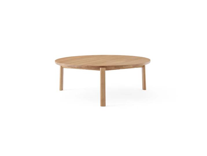 Audo Copenhagen Table basse Passage Chêne, Ø90 cm