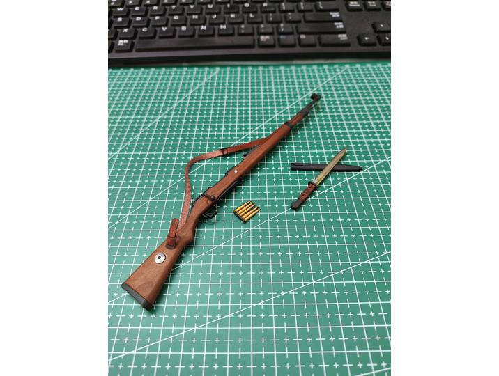 Modèle de fusil de Sniper Kar98k fait à la main de la seconde guerre mondiale, entièrement en métal et bois véritable, Miniature militaire des forces spéciales pour les collectionneurs, échelle 1/6