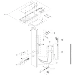 HSK Ersatzteile Anschlußschläuche (Länge 450 mm), Set, E98517 E98517