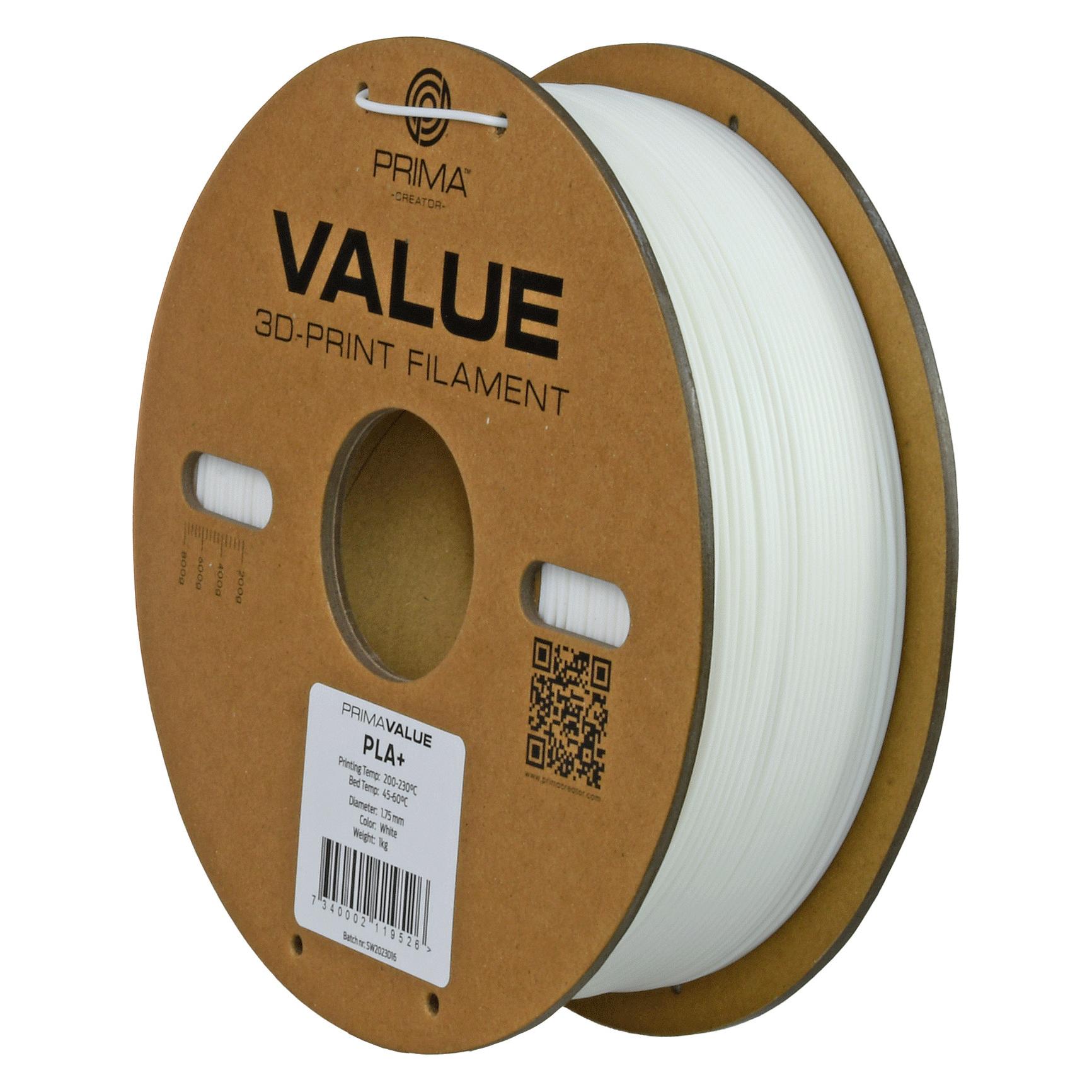 Prima Creator PrimaValue PLA+ (1000 g, 1.75 mm) (PV24-PLA-175-1000-WH)