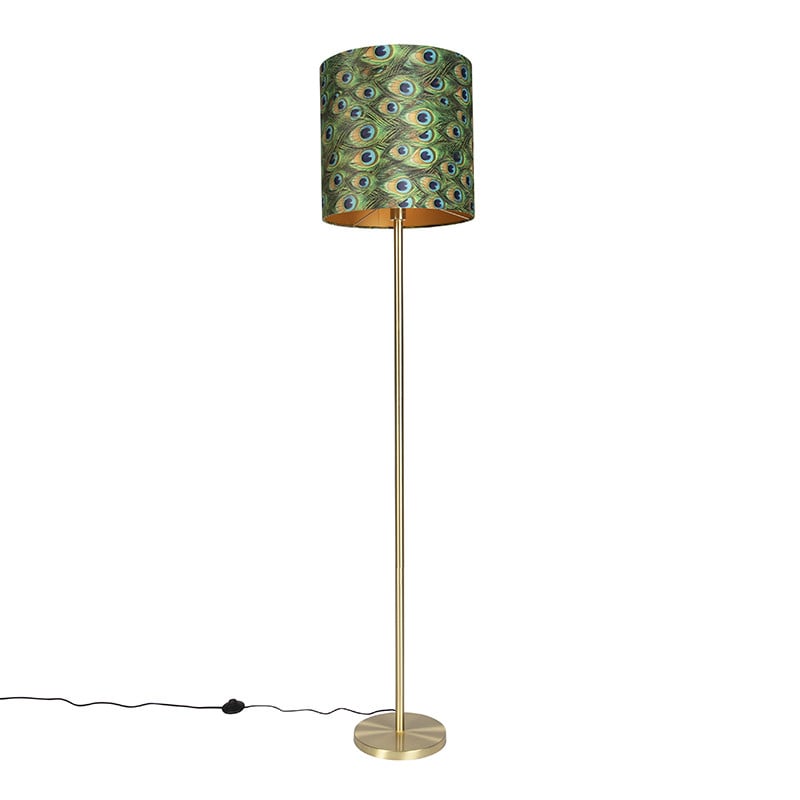 Qazqa Vloerlamp met accent effect voor woonkamer en slaapkamer