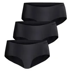 Björn Borg 3P Invisible Hipster Schwarz Medium Damen