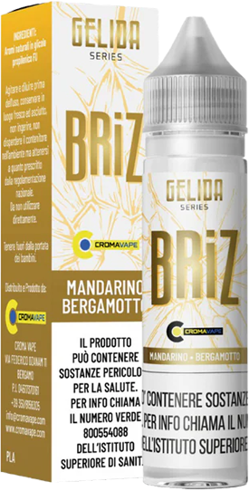 Croma Vape Briz Gelida Series Liquido Shot 20ml Mandarino Bergamotto Ghiaccio