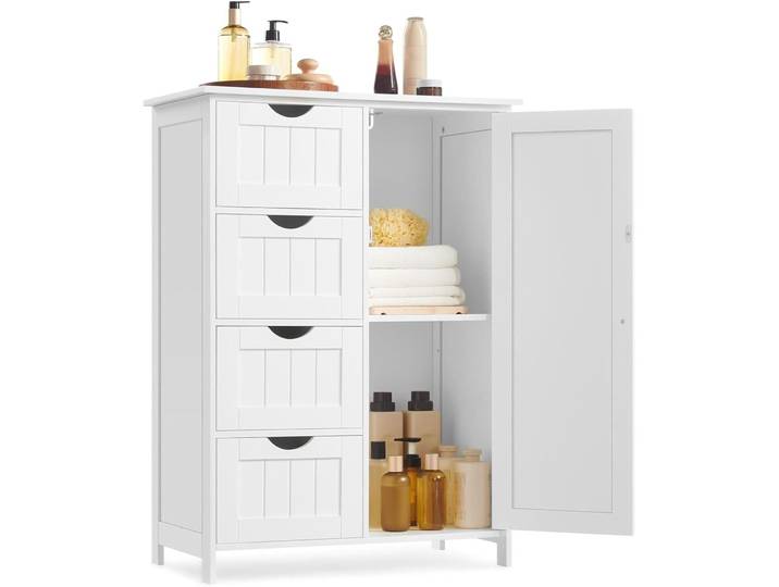 Kommode VASAGLE Weiss Holzwerkstoff B 55 T 30 H 82 cm - Kommode