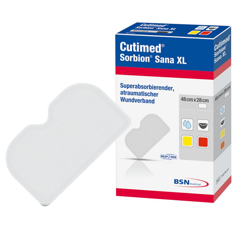 Cutimed Sorbion Sana Wundauflage XL 28x48 cm 6 St Pflaster