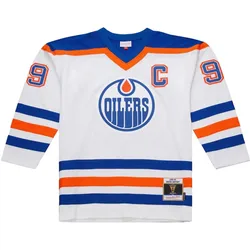 Mitchell & Ness, Herren, Sportshirt, Wayne Gretzky Edmonton Oilers 1986 M&N Jersey - M (M), Weiss, M