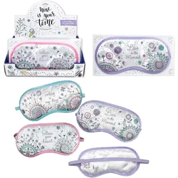 TRENDHAUS 1 x Time to Relax Schlafmaske Augenmaske Now is Your TIME - ca. 19,5cm...