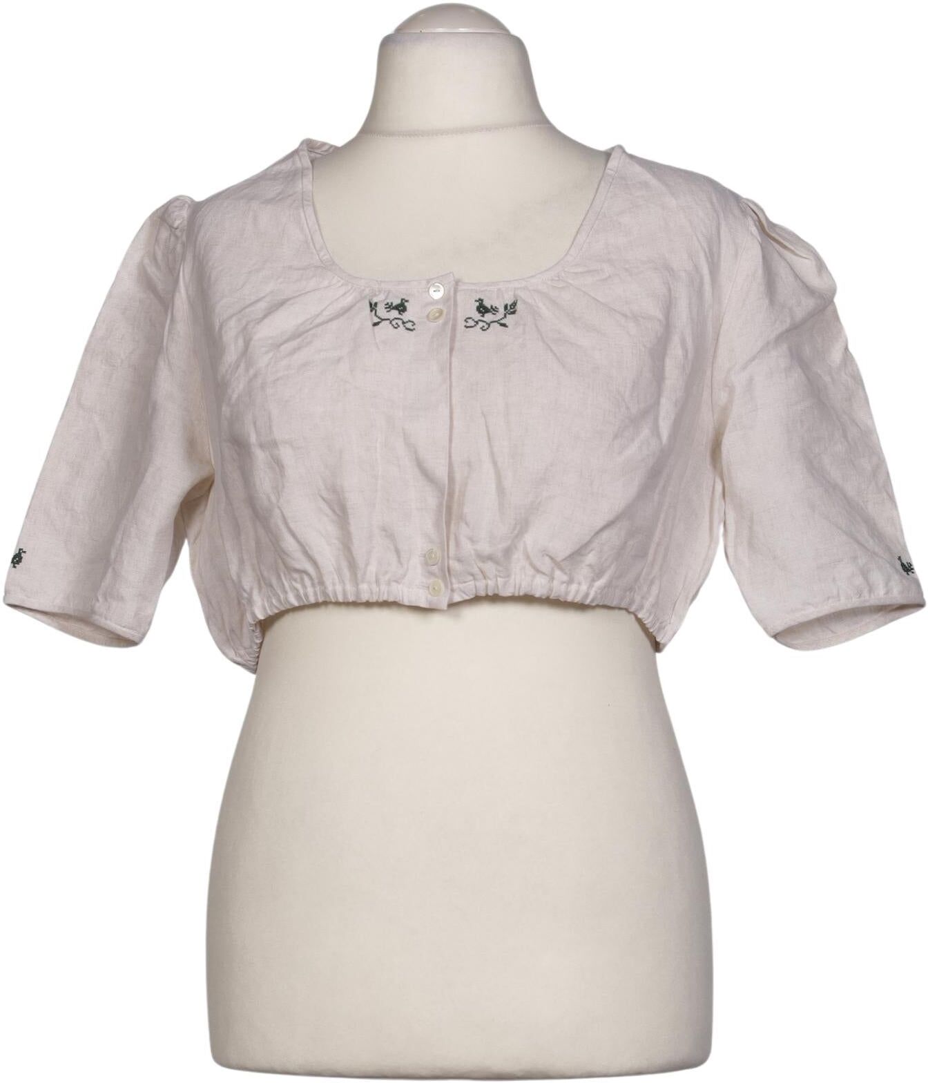 Tramontana Damen Bluse, Beige, Gr. EU 46, Leinen - Second Hand