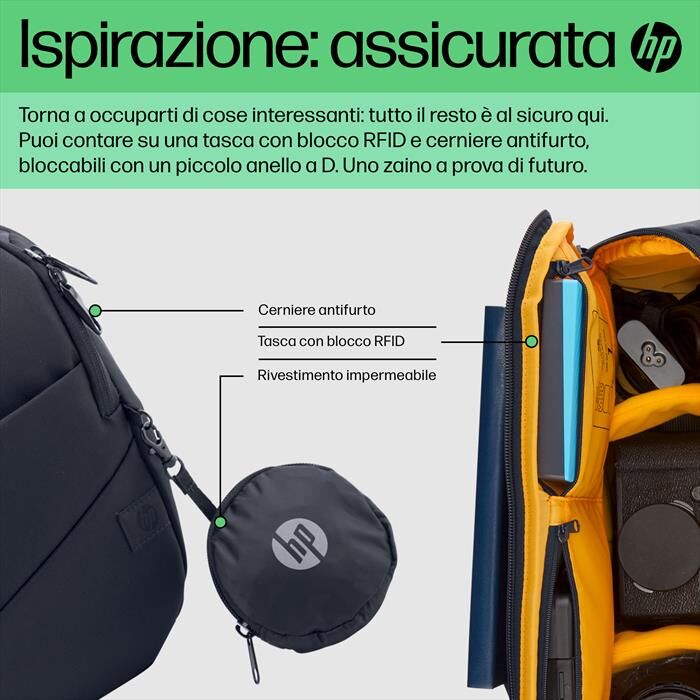 HP Borsa A Tracolla Creator 13,3-blu Scuro