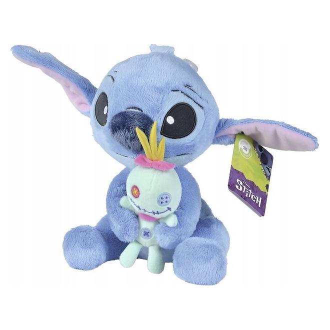 Simba 6315877004X06 Disney Stitch mit Scrump 25 cm Offizielles lizensiertes Kuschelkind, weicher Cha (25 cm) (6315877004X06)