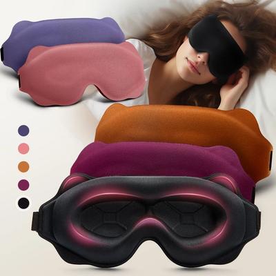 Uplift Treasures 3D Contoured Sleep Mask For Total Light Blocking purple