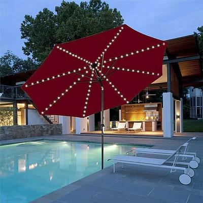 Solar Patio Sonnenschirm Licht Outdoor 104LEDs Feenlichterkette wasserdicht für Garten Camping Dekoration Bunte Beleuchtung
