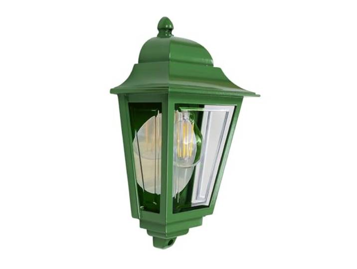 Elstead Deco Lane 1-lichts halve buitenmuurlantaarn groen IP44