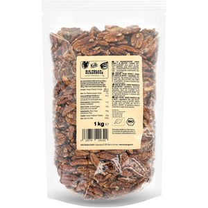 KoRo Pekannüsse Junior Mammut, ganze Nüsse, BIO, naturbelassen, ohne Schale, im Beutel, 1 kg