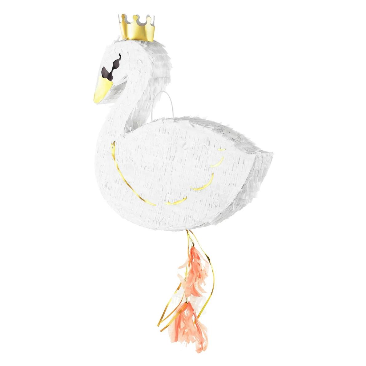 Partydeco Pinata Tier, 43.5 x 49.5 x 9 cm, Weiss, 1 Stück (1 Stk.) (PIN16)