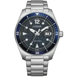 Citizen AW1881-52L Eco-Drive Marine Sports Solar Herrenuhr Stahl/Blau