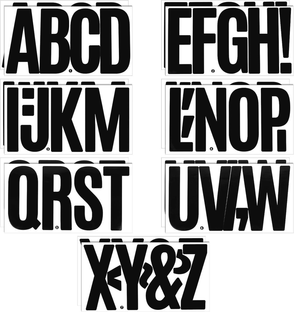 Grote Zelfklevende Letterstickers 15 cm – 14 Vellen Waterdichte Vinylstickers voor Knutselen en Decoratie