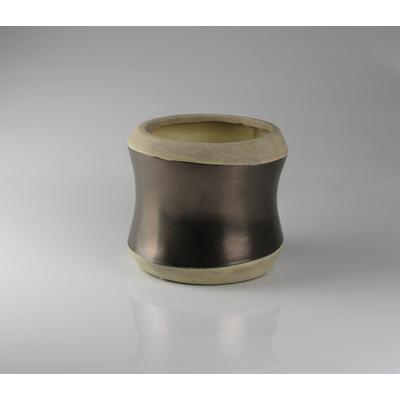 Blumentopf AM DESIGN "aus Steingut", braun, B:19cm H:17cm, Keramik, Pflanzgefäße, BxH: 19x17 cm