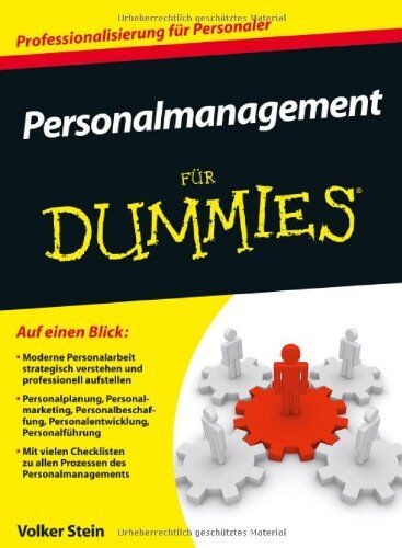 Volker Stein - Personalmanagement für Dummies (Fur Dummies) - Preis vom 10.10.2026 11:48:34 h