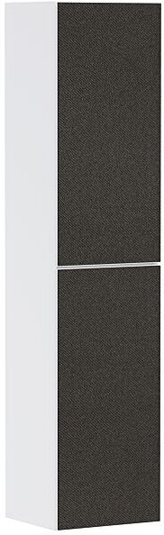 Hansgrohe Xevolos E Hochschrank 54221660 400x360x1760mm, rechts, mattweiß, Textil dunkelgrau