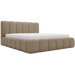POLSTERBETT Cloud 160x200 Bouclé-Stoff Braun