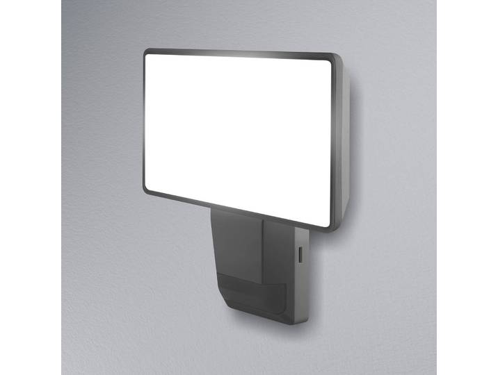 OSRAM LED-sensor-buitenspot ENDURA PRO FLOOD, grijs, 27 W FLOOD, alu / grijs / zink, Kunststof, LED buitenlamp