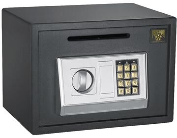 Drop Safe - Electronic Safe Deposit Box with Keypad, 2 Manual Override Keys - Deposit Cash Easily by Paragon Lock and Safe