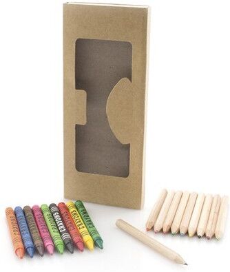 Set personnalisé de crayons de couleur Aladín carton recyclé
