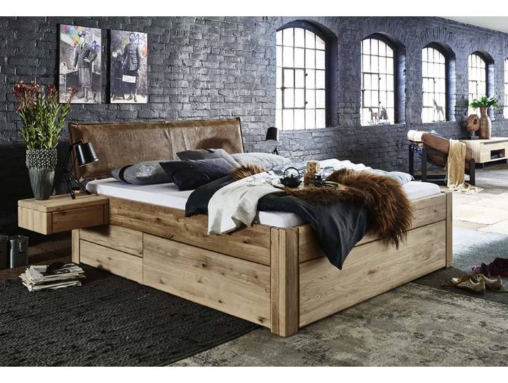 Easy Sleep Schubkastenbett Ki 5 aus massiver Kiefer mit Echtlederkopfteil – 3%-Vorkasse-Rabatt