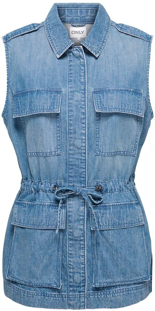 ONLY Veste en jean sans manches