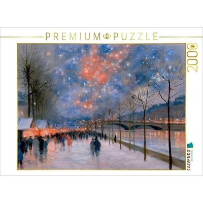 CALVENDO Puzzle Weihnachtsmarkt am Fluss | 2000 Teile Lege-Größe 90x67cm Foto-Puzzle für glückliche Stunden, von , Calvendo Puzzle