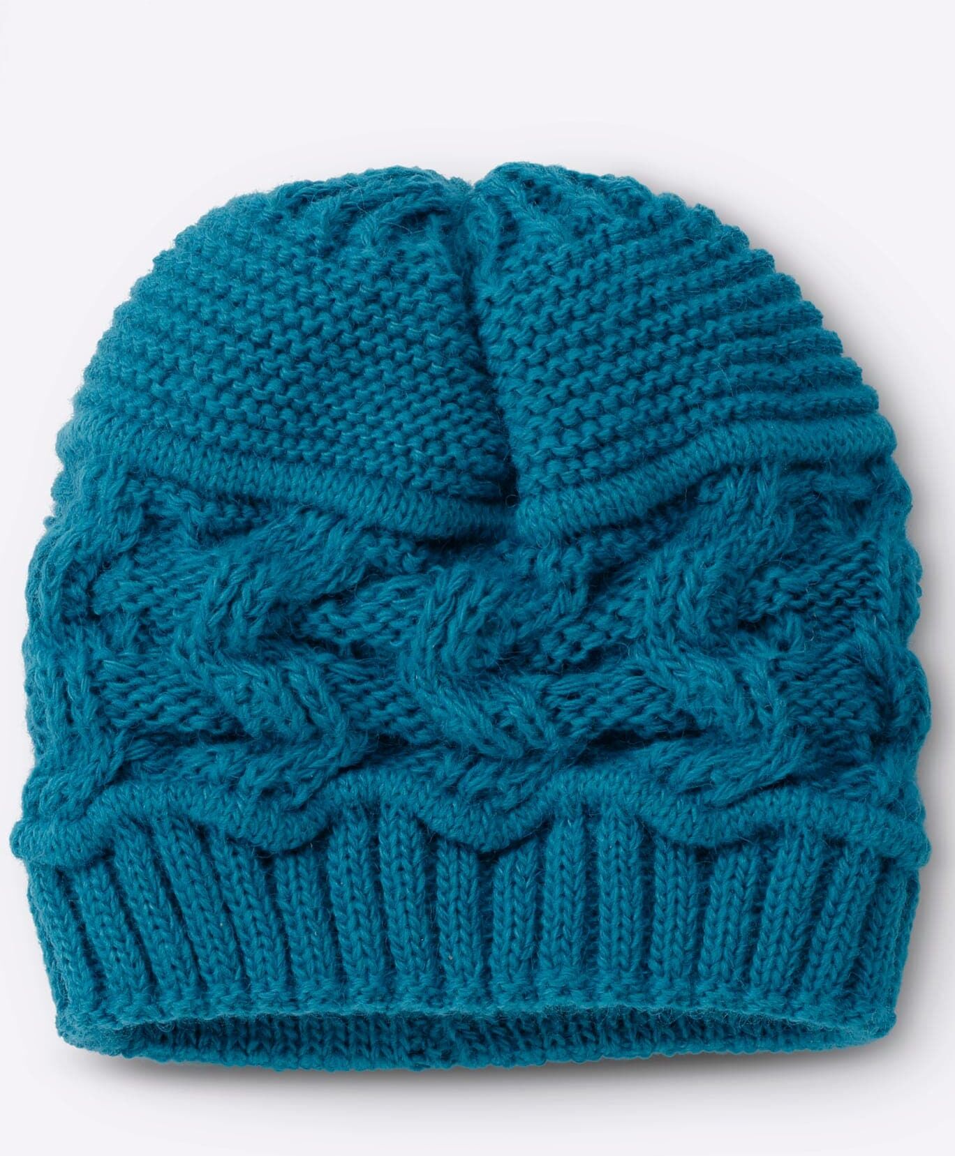 Strickmütze CASUAL LOOKS, Damen, blau (petrol), Kunstfaser, Mützen Strickmütze petrol Einheitsgröße