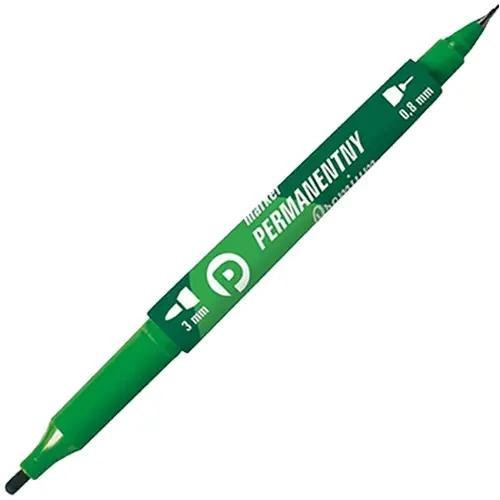 Tetis Permanente markeerstift premium kwaliteit met 2 punten, groen
