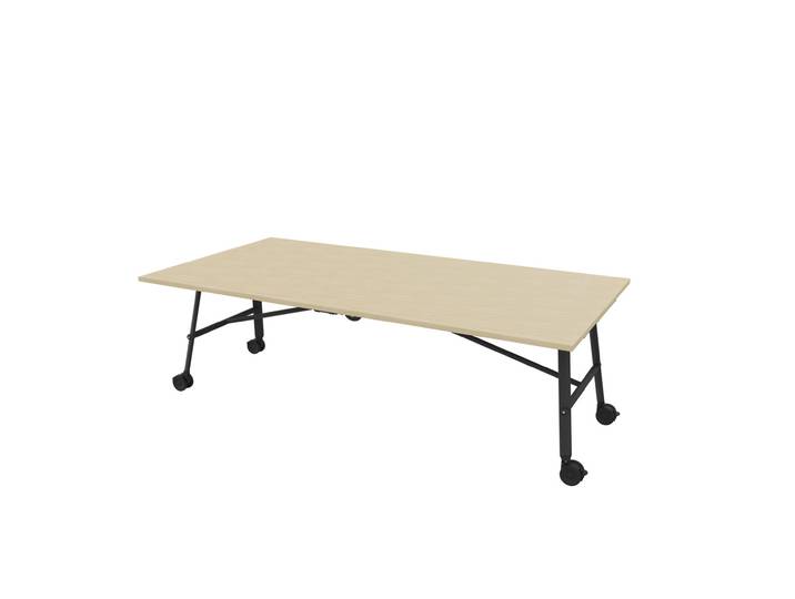 Table mobile plateau rabattable Serenity 240 x 120 cm Chêne – Pied Noir