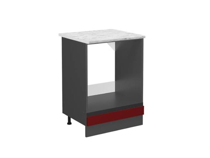 Vicco Herdumbauschrank R-Line, Rot, 60 cm