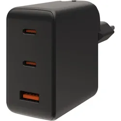 UAG Urban Armor Gear SRGE GaN Wand-Ladegerät (100 W, 3 Ports), USB Ladegerät, Orange, Schwarz