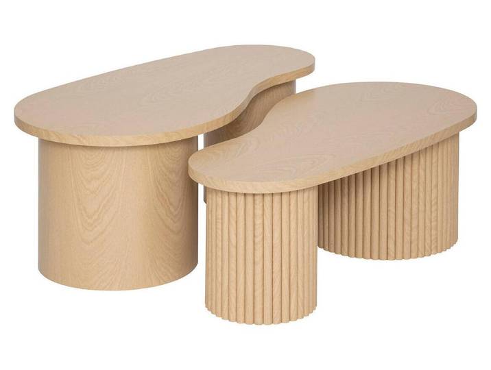 Beistelltische asymmetrische Form SOLEYA, 3er-Set